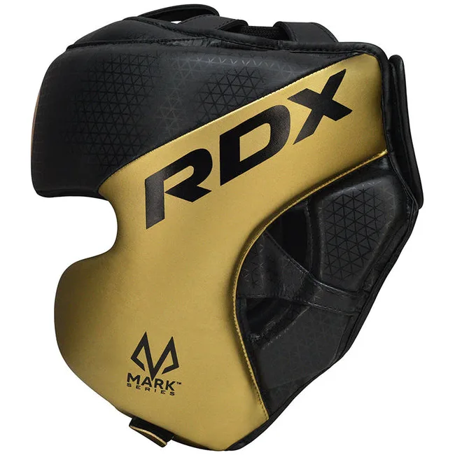 Шлем для бокса RDX L1 Mark Pro Cheek Boxing Training Golden