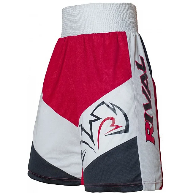 Шорты для бокса Rival Red Black White