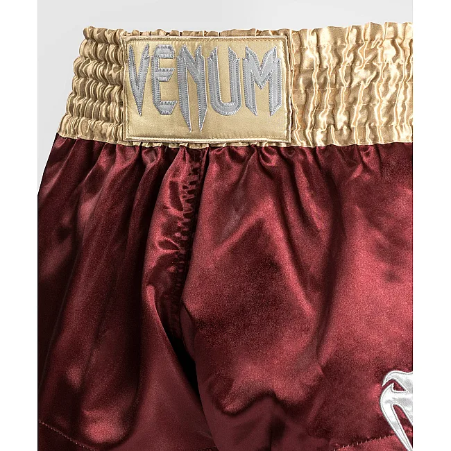 Шорты для Муай Тай VENUM Muay Thaï Short Classic Burgundy Gold White