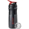 Спортивный шейкер-бутылка BLENDERBOTTLE SportMixer Flip 28oz/820мл Black/Red