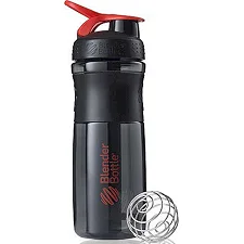 Спортивный шейкер-бутылка BLENDERBOTTLE SportMixer Flip 28oz/820мл Black/Red