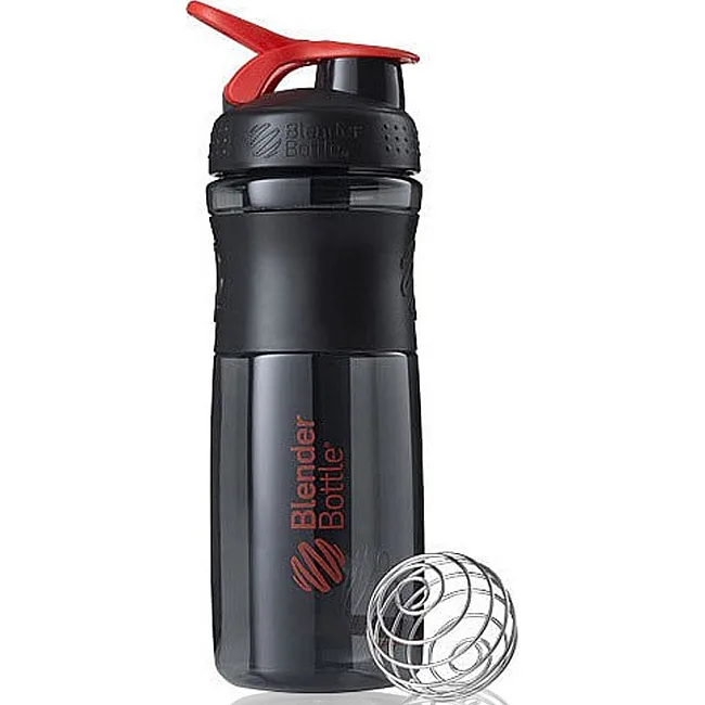 Спортивный шейкер-бутылка BLENDERBOTTLE SportMixer Flip 28oz/820мл Black/Red
