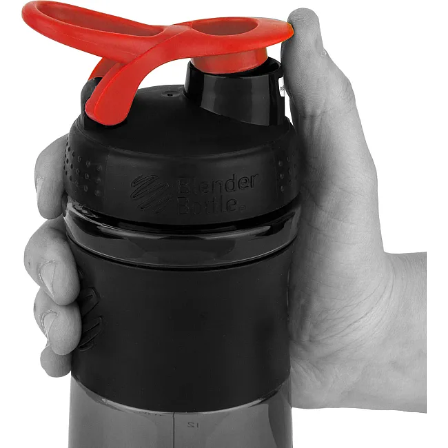 Спортивный шейкер-бутылка BLENDERBOTTLE SportMixer Flip 28oz/820мл Black/Red