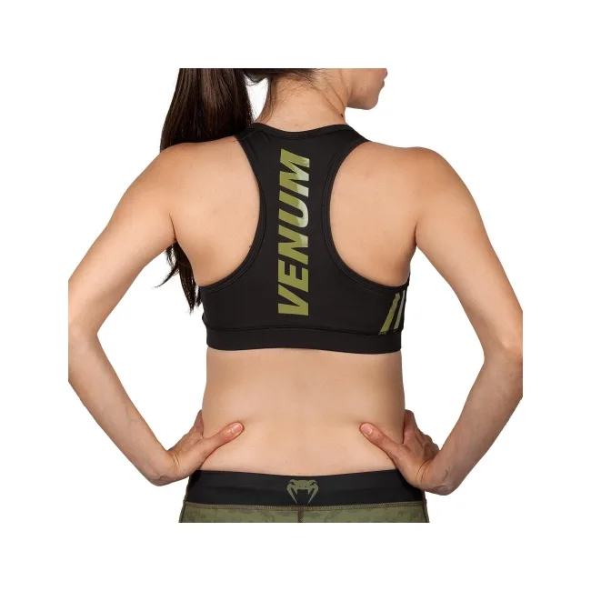 Спортивний топ Venum Power 2.0 Sport Bra Khaki Black
