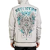Толстовка AFFLICTION Awakening Light Reversible Zip Off White Black