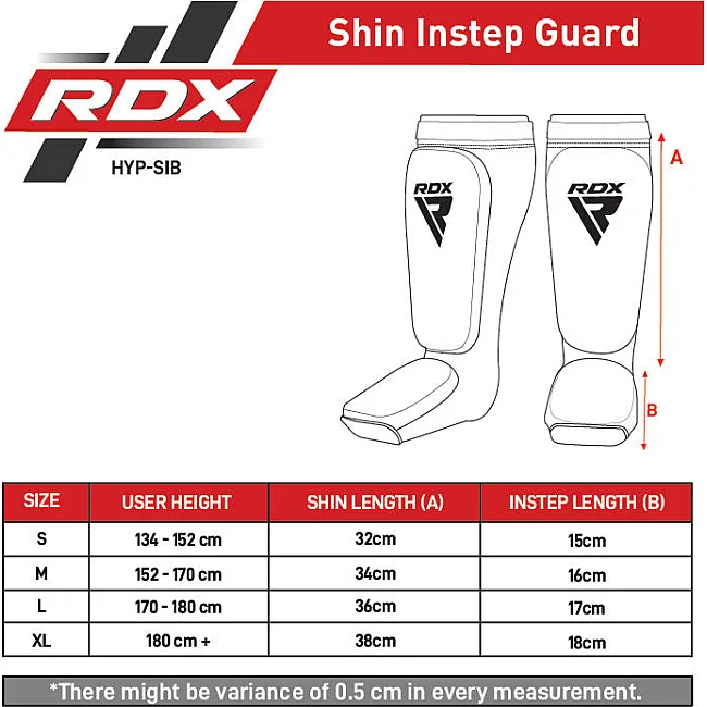 Защитные щитки для ног RDX Hosieri Shin Instep Guard Black White
