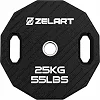 Млинці диски TPU 2 Handle металева втулка ZELART TA-6996-25 (Чорний)