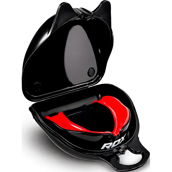 Капа RDX MOUTH GUNDER ARMOURRD JUNIOR черный, красный (для детей) One Size