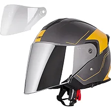 Шлем мотоциклетный W-TEC V586 Urbaztec размер XS 53-54 см, желто-серый