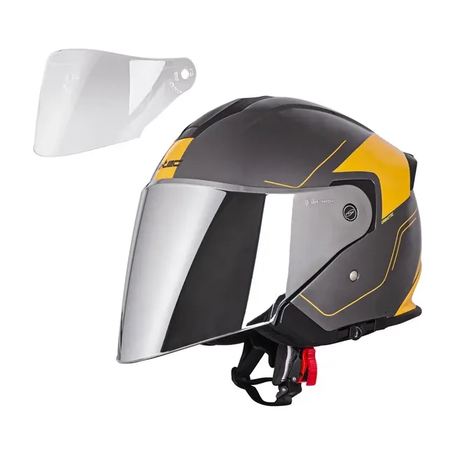 Шлем мотоциклетный W-TEC V586 Urbaztec размер XS 53-54 см, желто-серый