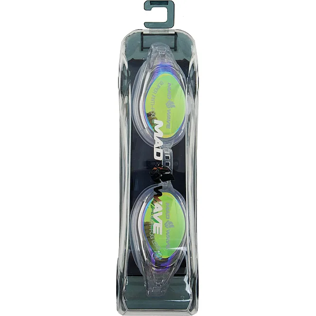 Очки для плавания взрослые MADWAVE COMPETITION MIRROR AUTOMATIC M043002 (Черный)