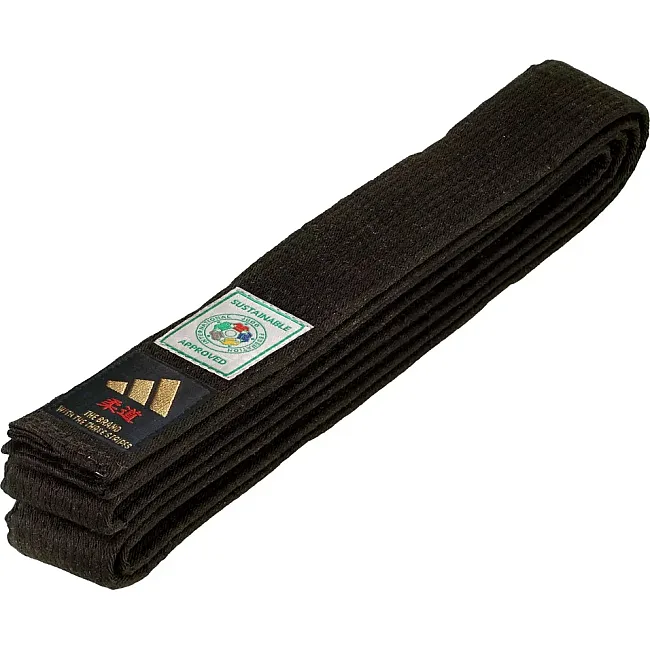 Пояс для дзюдо Adidas ELITE IJF with KANJI OPTION (чорний-золотий) adiB242J