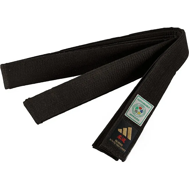 Пояс для дзюдо Adidas ELITE IJF with KANJI OPTION (чорний-золотий) adiB242J