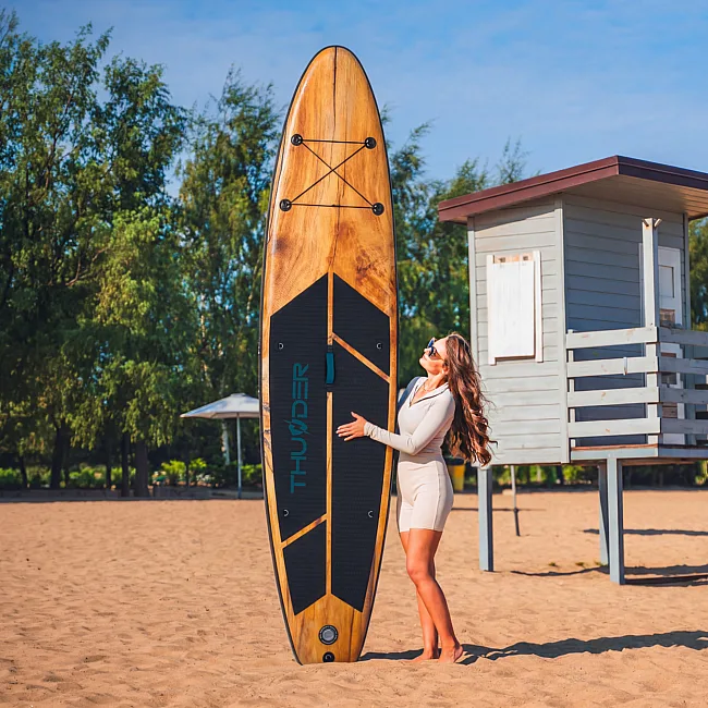Надувная доска SUP (Сапборд) THUNDER WOOD 350