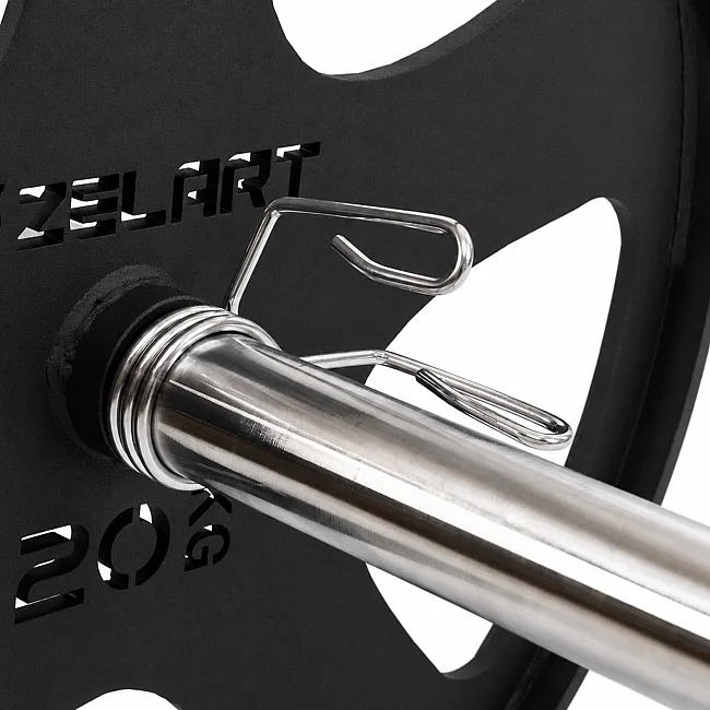 Блины диски стальные для становой тяги Deadlift Pulling Weight Plates ZELART TA-6961-20 (Черный)