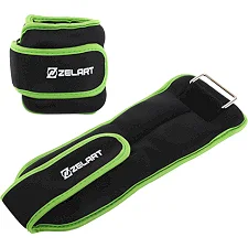 Обтяжувачі для ніг та рук ZELART FI-5732-3 2x1,5кг (Салатовий)