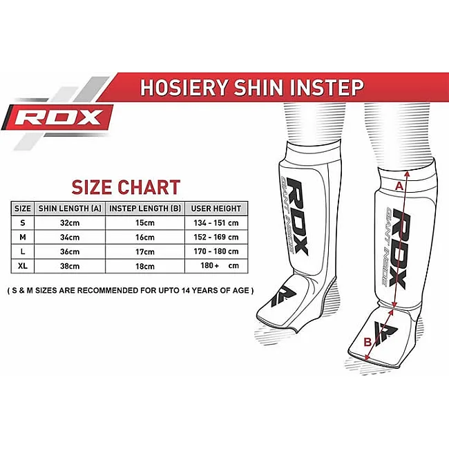 Захисні щитки для ніг RDX Hosieri Shin Instep Guard Red White