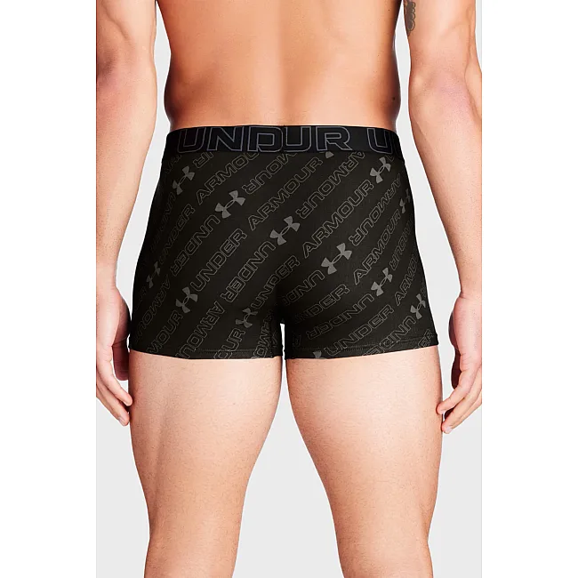 Труси чоловічі UNDER ARMOUR M Perf Cotton Nov 3in чорний, сірий, чорно-сірий