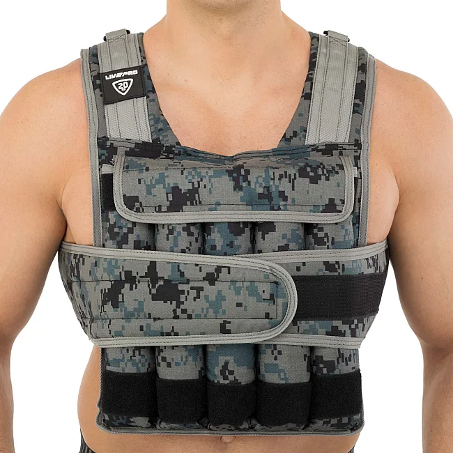 Обтяжливий жилет
 з регульованою вагою LiveUp WEIGTH VEST LP8195-20 вага-1-20кг