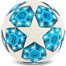 Футбольный мяч SP-SPORT FB-4989 №5 PU (Белый-голубой)