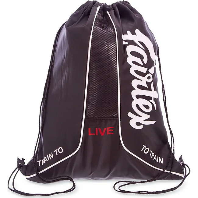 Рюкзак-мішок спортивний
 FAIRTEX BAG6 48x34см (Чорний)