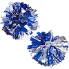 Помпони кулясті Кулі круглі блискучі
 SP-SPORT
 Pom-Poms C-1679 1шт (Срібний-золотий)
