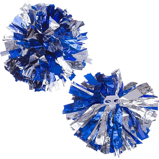 Помпони кулясті Кулі круглі блискучі
 SP-SPORT
 Pom-Poms C-1679 1шт (Срібний-золотий)