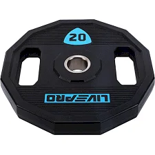 Блины диски полиуретановые 2 Handle металлическая втулка LiveUp LP8023-20 ø51мм 20кг
