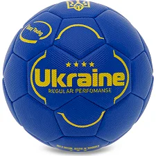 Дитячий футбольний м'яч UKRAINE International Standart FB-9308 №3 PU (Синій)