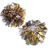 Помпони кулясті Кулі круглі блискучі SP-SPORT Pom-Poms C-1679 1шт (Срібний-золотий)