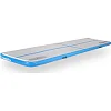 Надувной коврик Airtrack inSPORTline Airstunt 400x100 см, серо-бирюзовый