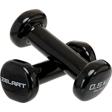 Гантели для фитнеса виниловые ZELART Beauty TA-5225-0_5 2шт 0,5кг (Черный)