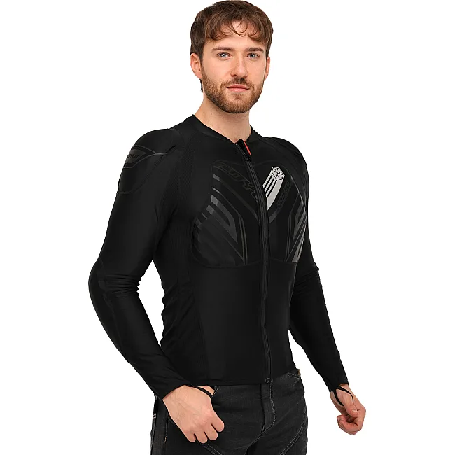 Моточерепаха компрессионная SCOYCO Hermes Body armor AM03-2 (Черный)