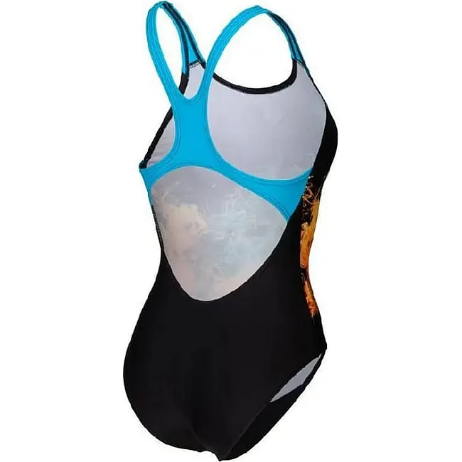 Купальник закрытый для женщин Arena VIBRANT SWIMSUIT SWIM PRO BACK черный