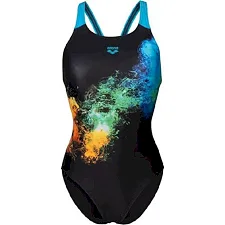 Купальник закрытый для женщин Arena VIBRANT SWIMSUIT SWIM PRO BACK черный