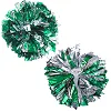 Помпони кулясті Кулі круглі блискучі
 SP-SPORT
 Pom-Poms C-1679 1шт (Срібний-золотий)