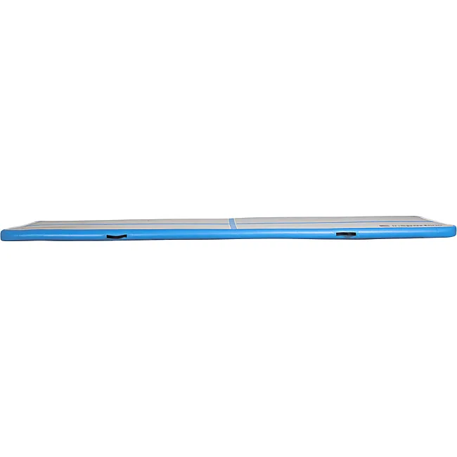 Надувной коврик Airtrack inSPORTline Airstunt 400x100 см, серо-бирюзовый