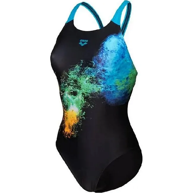 Купальник закрытый для женщин Arena VIBRANT SWIMSUIT SWIM PRO BACK черный