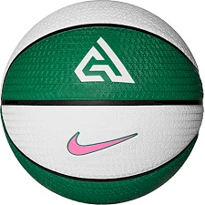 М'яч баскетбольний Nike PLAYGROUND 8P 2.0 G ANTETOKOUNMPO DEFLATED білий, зелений, рожевий 7