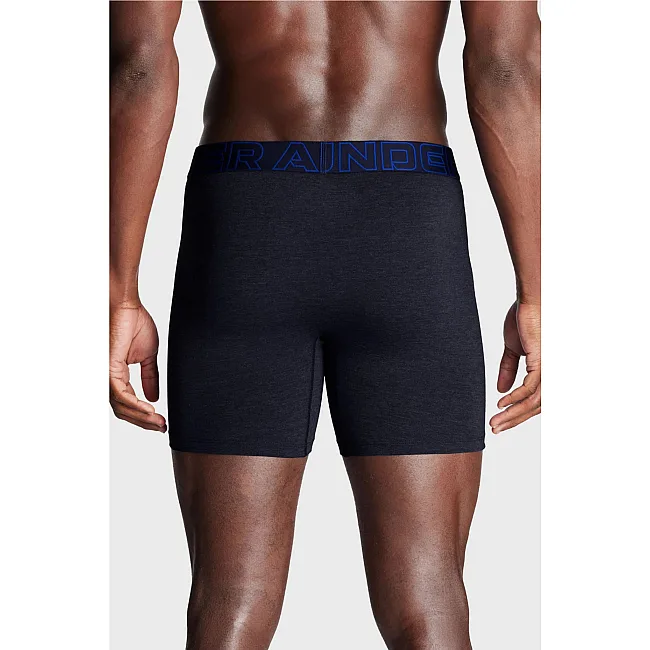 Мужские трусы UNDER ARMOUR PERFORMANCE COTTON - SOLID 6 IN 3PK синий, серый, темно-синий