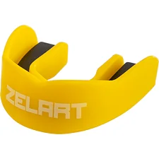 Капа для бокса двухслойная ZELART BO-3602 (Желтый-черный)