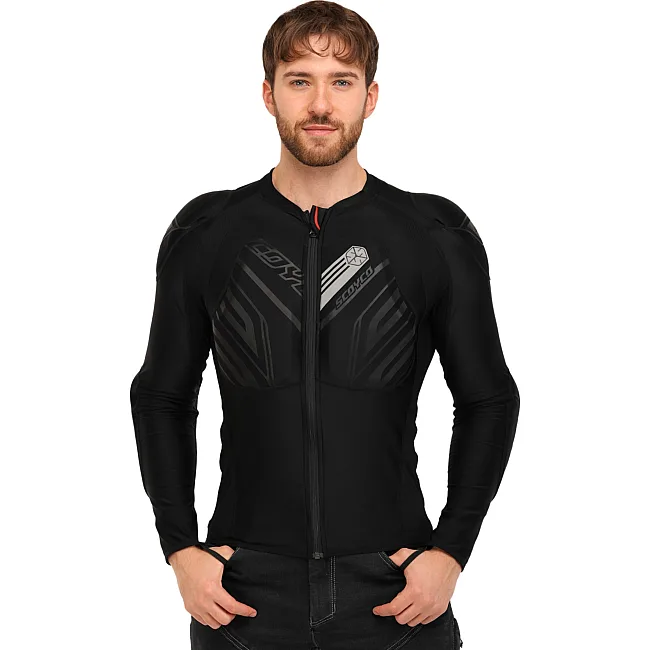 Моточерепаха компрессионная SCOYCO Hermes Body armor AM03-2 (Черный)