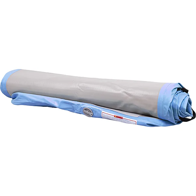 Надувной коврик Airtrack inSPORTline Airstunt 400x100 см, серо-бирюзовый