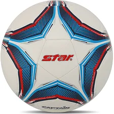 Футбольный мяч SELECTAR CAPTAIN SB8664 №4 PU (Белый-синий-красный)