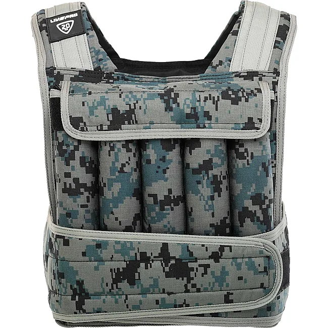 Обтяжливий жилет
 з регульованою вагою LiveUp WEIGTH VEST LP8195-20 вага-1-20кг