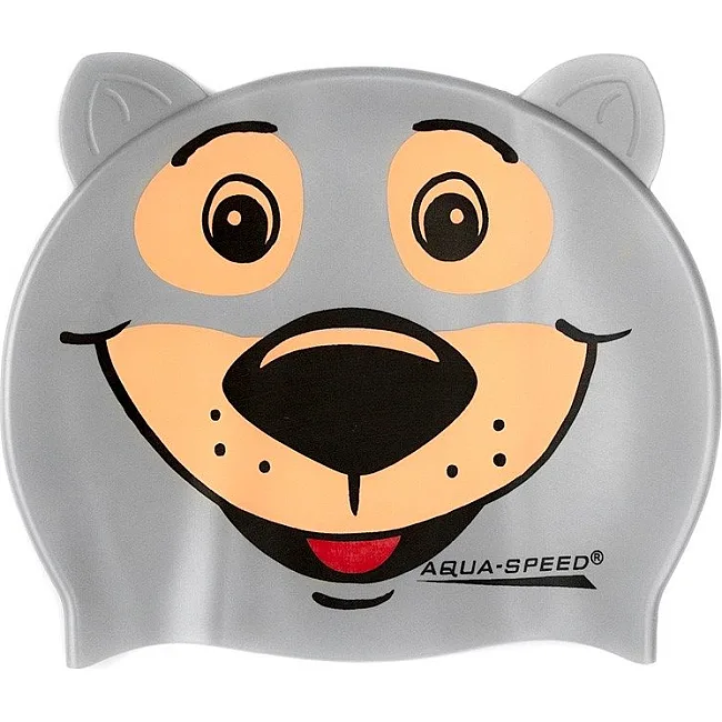 Шапочка для плавания детская Aqua Speed ​​ZOO BEAR 5761 медведь