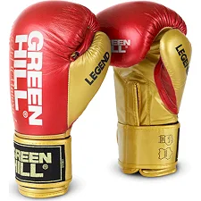 Боксерські рукавиці LEGEND platinum edition Green Hill BGLP-2246 Red/gold