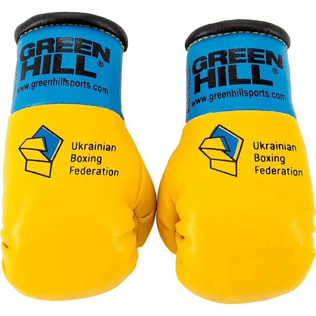 Сувенирные перчатки Green Hill MB-1004 (синие/желтые)