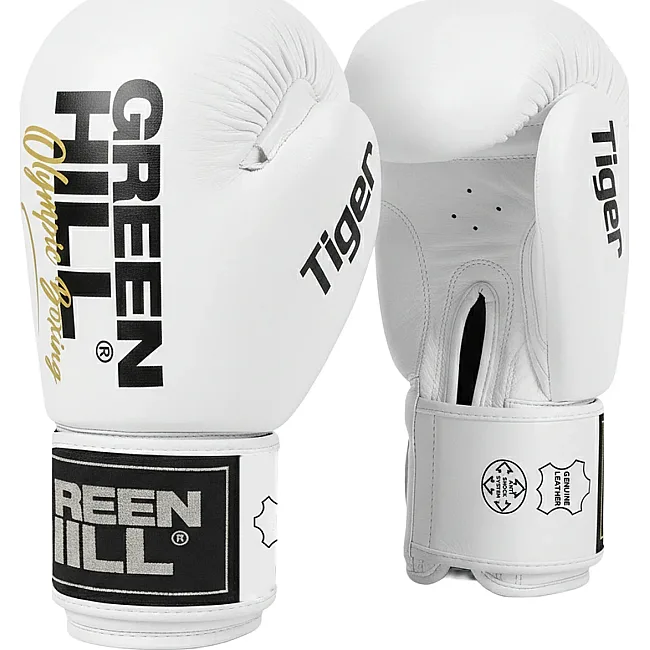 Боксерські рукавички Green Hill Tiger white edition BGT-2010 White
