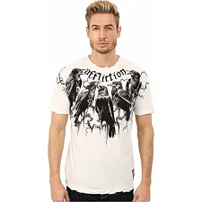 Футболка Affliction Crows SS Tee Vintage White